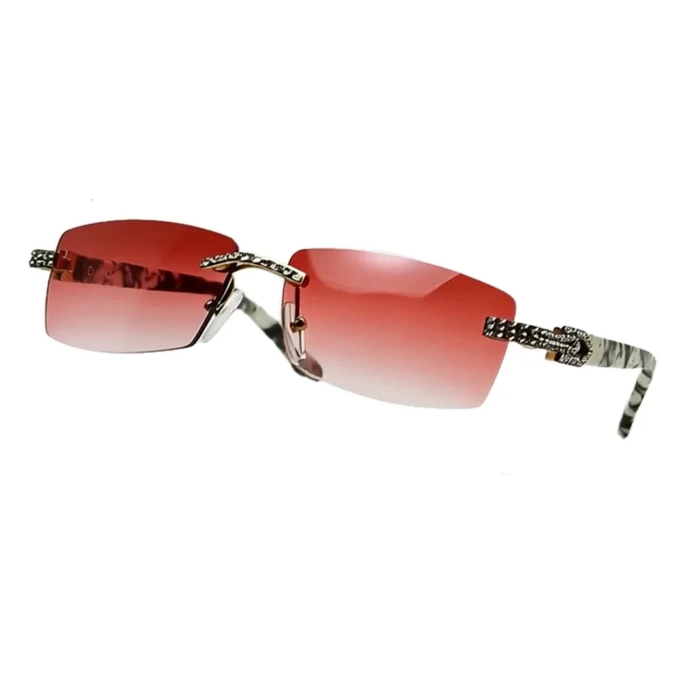 Diamond Men Sunglasses‎ Classic Retro Icedout Style Bling Rectangular Designer
